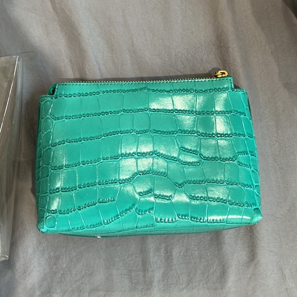 Staud Mini Shirley in Jade Croc - Picture 4 of 5